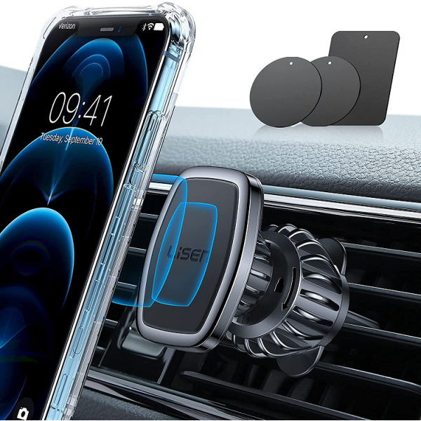 Soporte magnético para teléfono de automóvil, imán más grande y más fuerte  mejorado para garantizar la estabilidad, soporte magnético universal para  ventilación de aire, soporte para teléfono de automóvil compatible con  iPhone Galaxy  